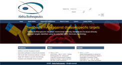 Desktop Screenshot of alethiabio.com